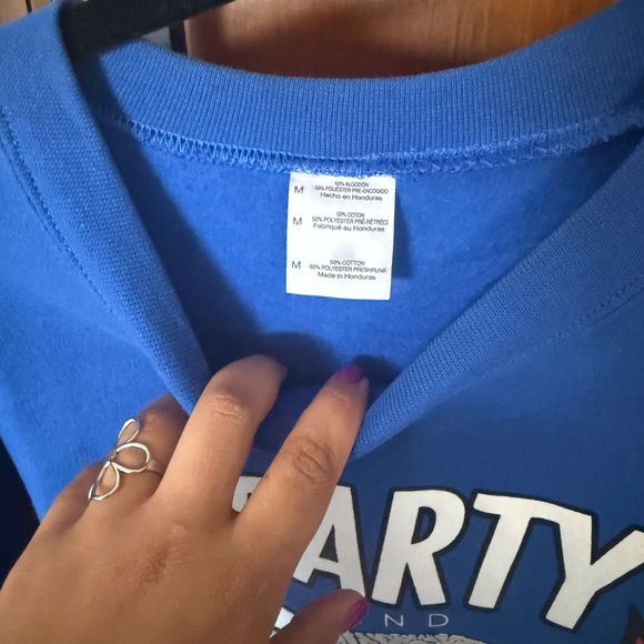 Gildan Blue Graphic Crewneck Sweatshirt - Picture 2 of 2